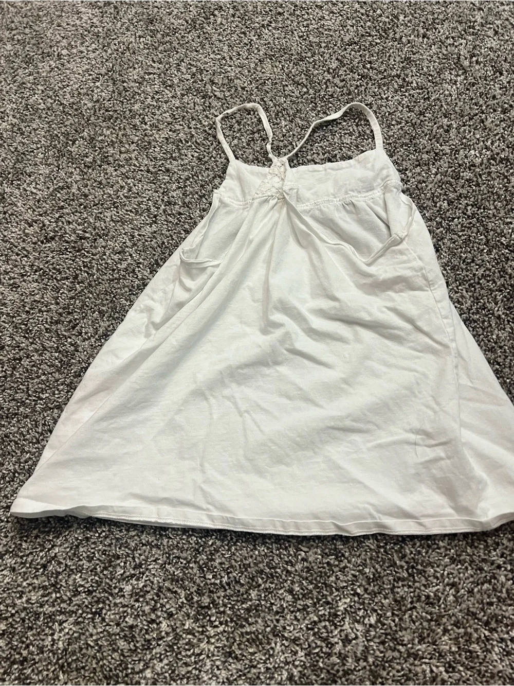 OshKosh B'gosh White Lace-Top Sundress